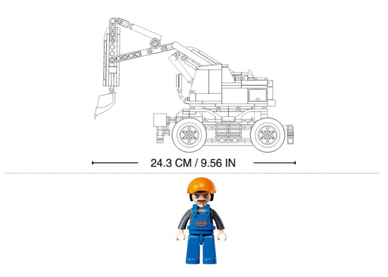 Sluban - E7 Graafmachine op wielen