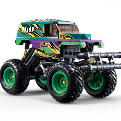 Sluban - Bigfoot Groen-Paarse Speed Kixx