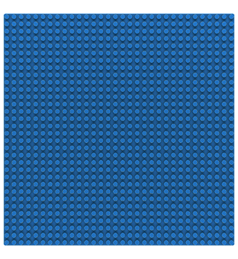 Sluban Bricks Base - Basisplaat 32 x 32 Blauw